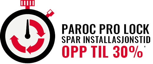 Kortere installasjonstid med PAROC ProLock 